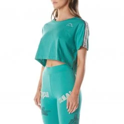 Kappa US Logo Tape Elera T-Shirt - Teal