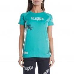 Kappa US Authentic Graphik Tibi T-Shirt - Teal
