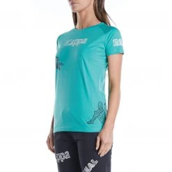 Kappa US Authentic Graphik Tibi T-Shirt - Teal