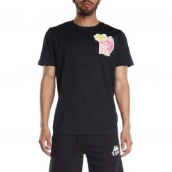 Kappa US Authentic Graphik Tijay T-Shirt - Black Smoke Men