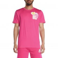 Kappa US Authentic Graphik Tijay T-Shirt - Pink Men
