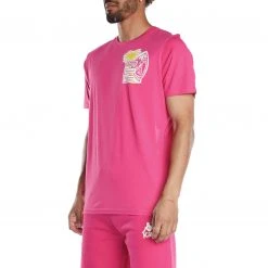 Kappa US Authentic Graphik Tijay T-Shirt - Pink Men