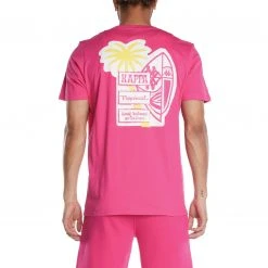 Kappa US Authentic Graphik Tijay T-Shirt - Pink Men