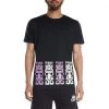 Kappa US Authentic Graphik Theodor T-Shirt - Black Smoke Violet Men