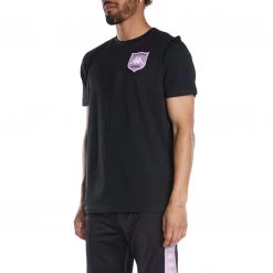 Kappa US Authentic Graphik Tullio T-Shirt - Black Smoke Violet Men