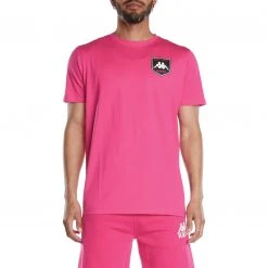 Kappa US Authentic Graphik Tullio T-Shirt - Pink Black