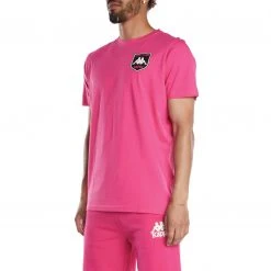 Kappa US Authentic Graphik Tullio T-Shirt - Pink Black