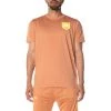 Kappa US Men Authentic Graphik Tullio T-Shirt - Brown Yellow 2 Kappa US Men Authentic Graphik Tullio T-Shirt - Brown Yellow