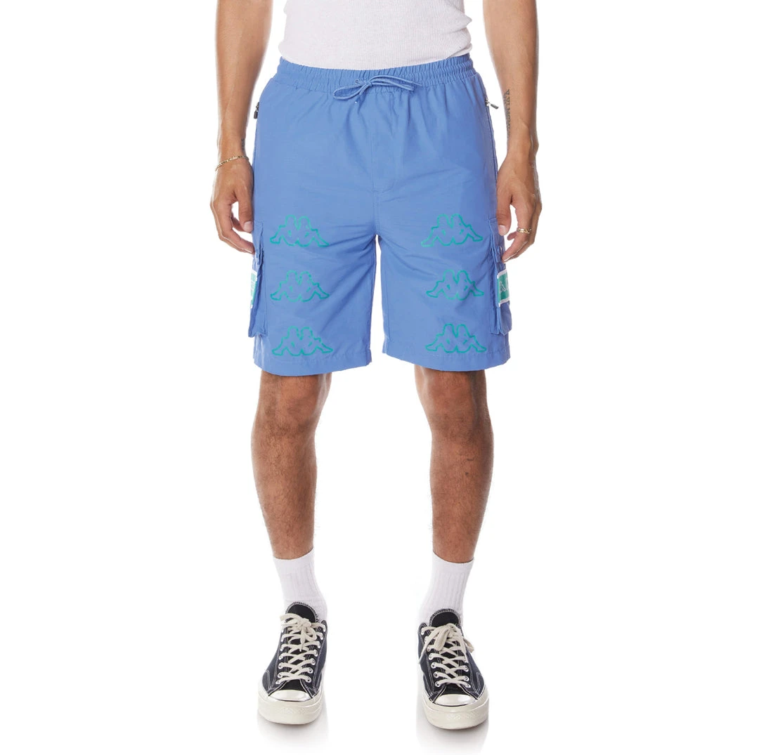 Kappa US Logo Tape Esso Shorts - Blue Teal Men 3 Kappa US Logo Tape Esso Shorts - Blue Teal Men