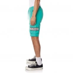 Kappa US Logo Tape Esso Shorts - Teal 8 Kappa US Logo Tape Esso Shorts - Teal