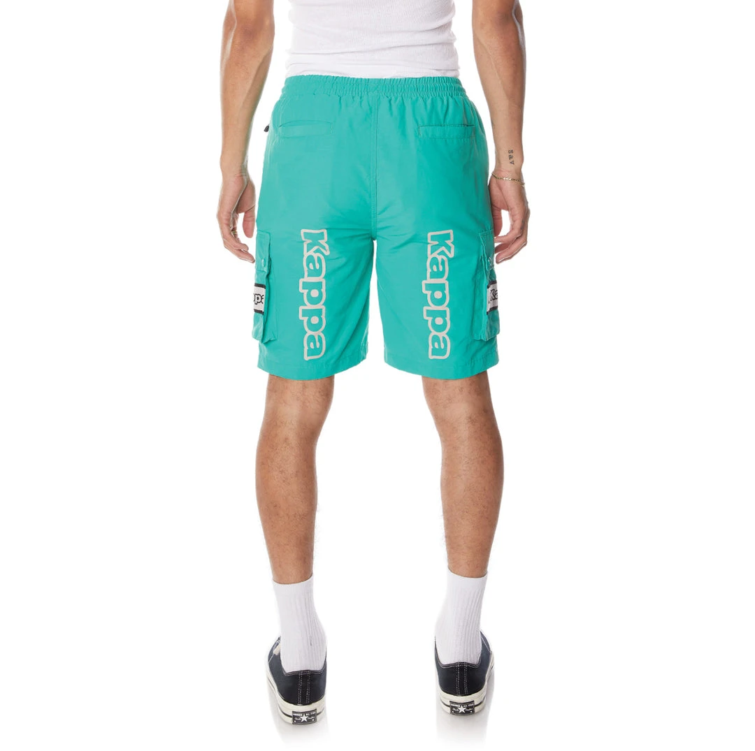 Kappa US Logo Tape Esso Shorts - Teal 6 Kappa US Logo Tape Esso Shorts - Teal