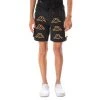 Kappa US Kids Logo Tape Esso Cargo Shorts - Black Smoke Orange