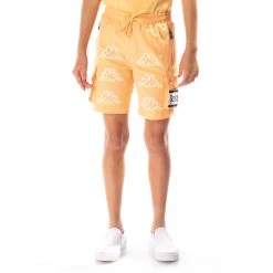 Kappa US Kids Logo Tape Esso Cargo Shorts - Light Orange