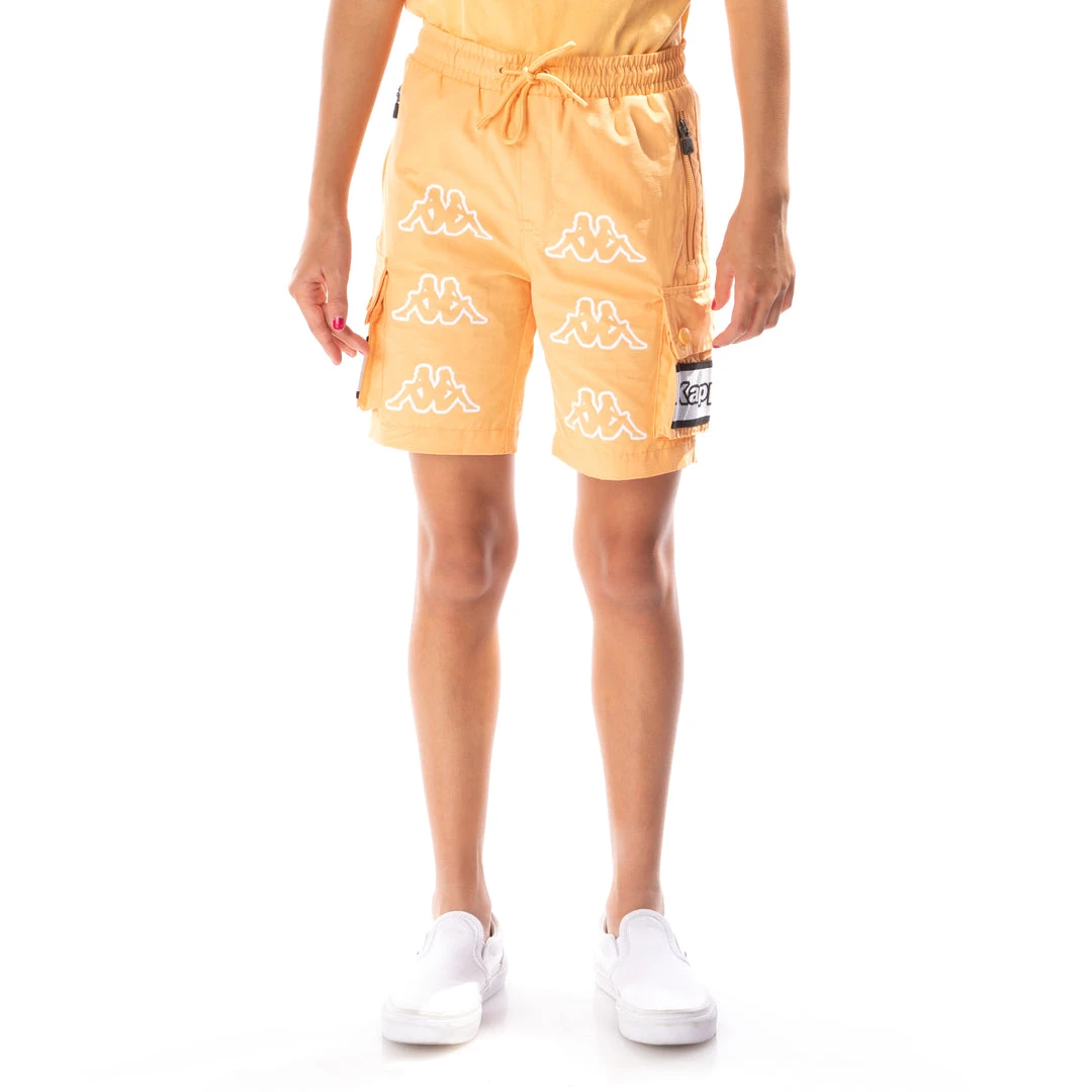Kappa US Kids Logo Tape Esso Cargo Shorts - Light Orange 3 Kappa US Kids Logo Tape Esso Cargo Shorts - Light Orange
