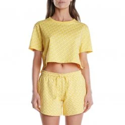 Kappa US Women Authentic Marphy T-Shirt - Yellow Sand
