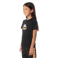 Kappa US Kids Authentic Molongio T-Shirt - Black
