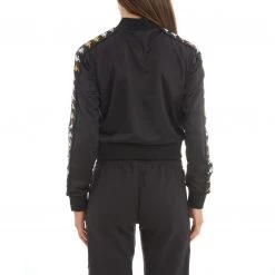 Kappa US Women 222 Banda Ponce Cropped Jacket - Black Smoke