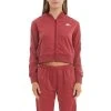 Kappa US 222 Banda Ponce Cropped Jacket - Burgundy