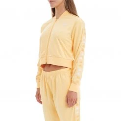 Kappa US 222 Banda Ponce Track Jacket - Light Yellow White