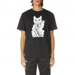 Kappa US Authentic Jpn Lublin T-Shirt - Black Smoke Men