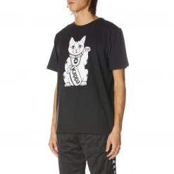 Kappa US Authentic Jpn Lublin T-Shirt - Black Smoke Men