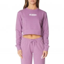 Kappa US Authentic Ambilobe Sweatshirt - Violet Lavender White Women