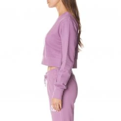 Kappa US Authentic Ambilobe Sweatshirt - Violet Lavender White Women