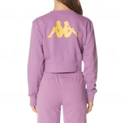 Kappa US Authentic Ambilobe Sweatshirt - Violet Lavender White Women
