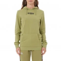 Kappa US Women Authentic Ambenja Hoodie - Green Salvia