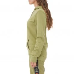 Kappa US Women Authentic Ambenja Hoodie - Green Salvia