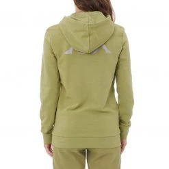 Kappa US Women Authentic Ambenja Hoodie - Green Salvia