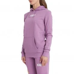 Kappa US Women Authentic Ambenja Hoodie - Violet Lavender White