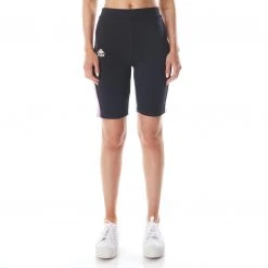 Kappa US Women 222 Banda Dicles 2 Bike Shorts - Black Smoke Violet