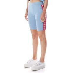 Kappa US 222 Banda Dicles 2 Bike Shorts - Light Blue Pink Women