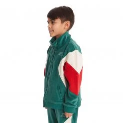 Kappa US Kids Logo Tape Axel Jacket - Dark Green