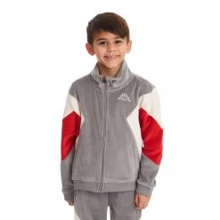 Kappa US Kids Logo Tape Axel Jacket - Grey
