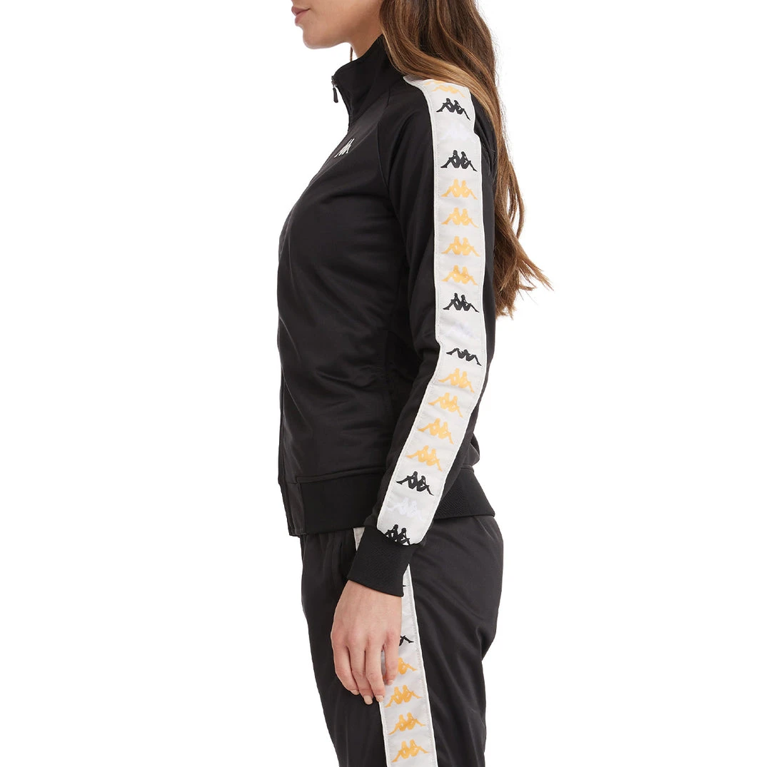 Kappa US 222 Banda Wanniston 2 Track Jacket - Black Smoke 5 Kappa US 222 Banda Wanniston 2 Track Jacket - Black Smoke