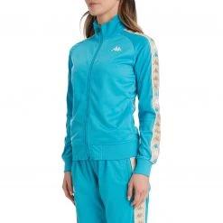 Kappa US Women 222 Banda Wanniston 2 Track Jacket - Dark Aqua