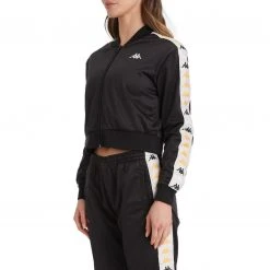 Kappa US 222 Banda Asber 2 Cropped Jacket - Black Smoke
