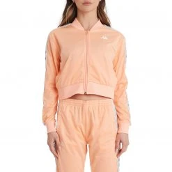 Kappa US Women 222 Banda Asber 2 Cropped Jacket - Peach