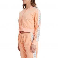 Kappa US Women 222 Banda Asber 2 Cropped Jacket - Peach