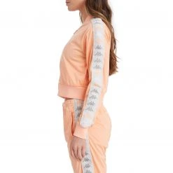 Kappa US Women 222 Banda Asber 2 Cropped Jacket - Peach