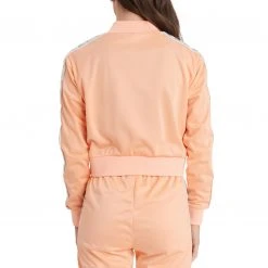 Kappa US Women 222 Banda Asber 2 Cropped Jacket - Peach