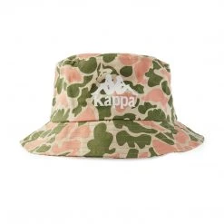 Kappa US Men Authentic Phuket Bucket Hat - Olive Green Pink