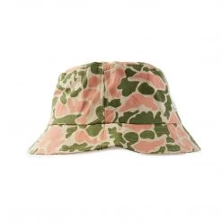 Kappa US Men Authentic Phuket Bucket Hat - Olive Green Pink