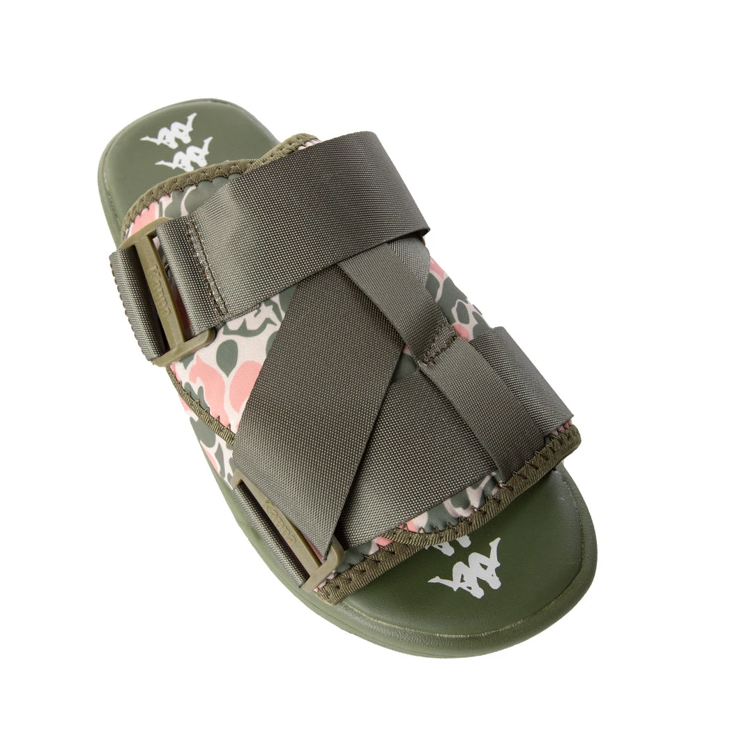 Kappa US Footwear Authentic Taisy 1 Slides - Green Olive Pink 4 Kappa US Footwear Authentic Taisy 1 Slides - Green Olive Pink