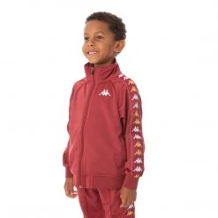 Kappa US Kids 222 Banda Annistonin Track Jacket - Burgundy