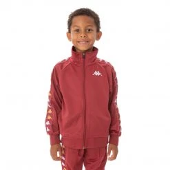 Kappa US Kids 222 Banda Annistonin Track Jacket - Burgundy