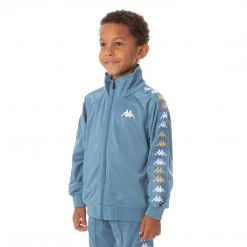 Kappa US Kids 222 Banda Annistonin Track Jacket - Light Blue