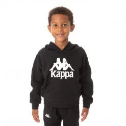 Kappa US Kids 222 Banda Hurtadon Hoodie - Black Smoke